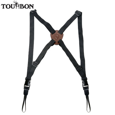 Tourbon Adjustable Hunting Binocular Strap Rangefinders Camera Carrier Elastic Durable Nylon Harness Telescope