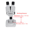 AOMEKIE Binocular Stereo Microscope 20X/40X Top LED Illumination PCB Solder Tool Mobil Phone Repair Stamps Mineral Watching Gift