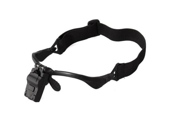 Headband Magnifying Glass Eye Repair Magnifier 2 LED Light 1.0/1.5/2.0/2.5/3.5X 5PC Glasses Loupe Optical Lens Free Shipping