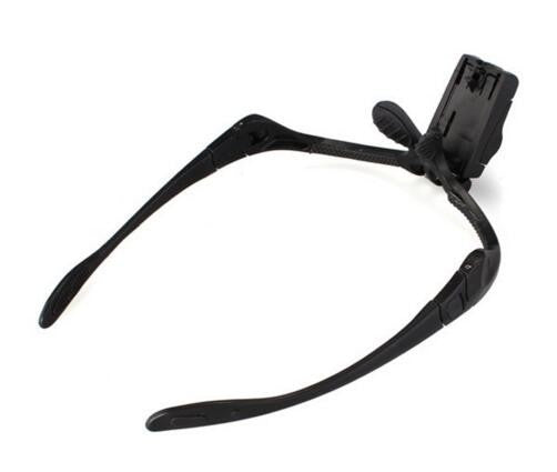 Headband Magnifying Glass Eye Repair Magnifier 2 LED Light 1.0/1.5/2.0/2.5/3.5X 5PC Glasses Loupe Optical Lens Free Shipping