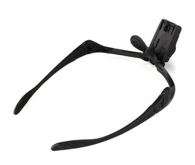 Headband Magnifying Glass Eye Repair Magnifier 2 LED Light 1.0/1.5/2.0/2.5/3.5X 5PC Glasses Loupe Optical Lens Free Shipping