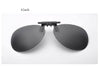 Ralferty Mirror Pilot Polarized Sunglasses Men Night Vision Lens Polaroid Sun Glasses Flip Up Clip On Sunglass Outdoor Goggles