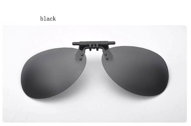 Ralferty Mirror Pilot Polarized Sunglasses Men Night Vision Lens Polaroid Sun Glasses Flip Up Clip On Sunglass Outdoor Goggles