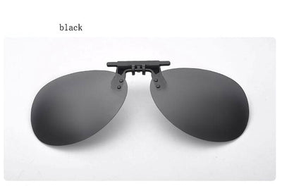 Ralferty Mirror Pilot Polarized Sunglasses Men Night Vision Lens Polaroid Sun Glasses Flip Up Clip On Sunglass Outdoor Goggles