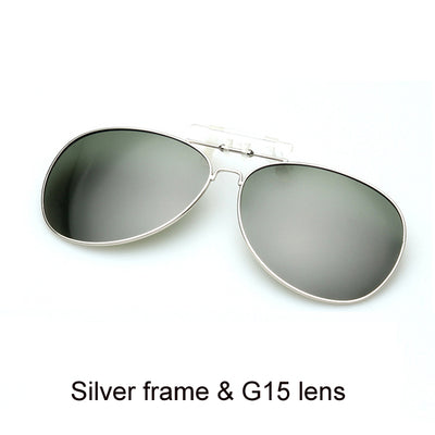 Pro Acme Polarized Clip On Sunglasses Men Driving Day & Night Vision Lens Mirror Coating Aviation Sun Glasses For Women CC0131