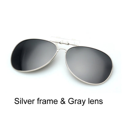 Pro Acme Polarized Clip On Sunglasses Men Driving Day & Night Vision Lens Mirror Coating Aviation Sun Glasses For Women CC0131