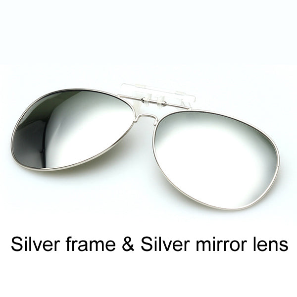 Pro Acme Polarized Clip On Sunglasses Men Driving Day & Night Vision Lens Mirror Coating Aviation Sun Glasses For Women CC0131