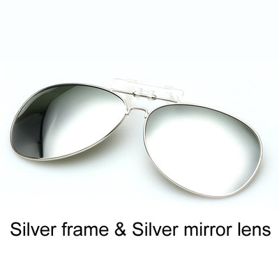 Pro Acme Polarized Clip On Sunglasses Men Driving Day & Night Vision Lens Mirror Coating Aviation Sun Glasses For Women CC0131