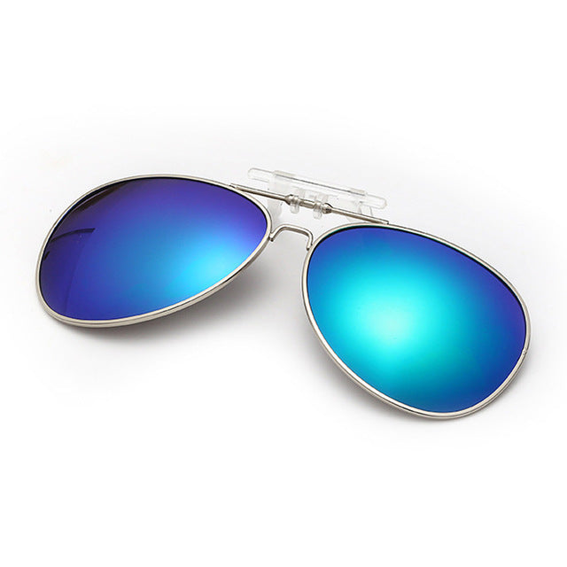 Pro Acme Polarized Clip On Sunglasses Men Driving Day & Night Vision Lens Mirror Coating Aviation Sun Glasses For Women CC0131