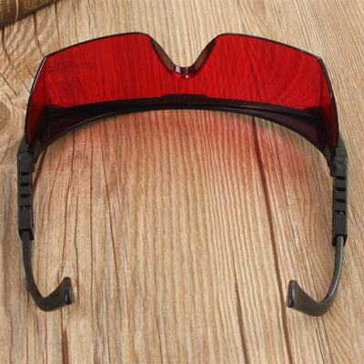 Simple Design Strong Impact Resistance PC Material Laser Protective Glasses Light Protective Goggles Red Black