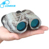 AOMEKIE 12X25 Binoculars High Power Optical Glass Bak4 Prism Multi-coated Lens Hunting Birdwatching Telescope Compact Camo/Black