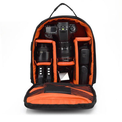 Upgrade Waterproof multi-functional Digital DSLR Camera Video Bag w/ Rain Cover SLR Camera Bag PE Padded for Photographer