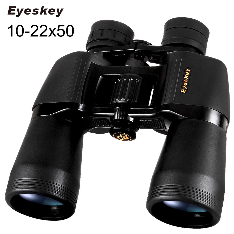 Eyeskey High Power Zoom 10-22x50 Binoculars Bak4 Porro Prism w/ Carry Case & Strap New Hight Power Binoculars