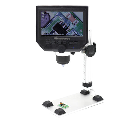 1-600x 3.6MP USB Digital Electronic Microscope Portable 8 LED VGA Microscope With 4.3" HD OLED Screen For Pcb Motherboard Repair
