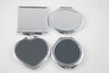 CN-RUBR Various Shapes Portable Folding Mirror Mini Compact Stainless Steel Metal Makeup Cosmetic Pocket Mirror For Makeup Tools