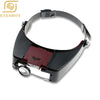 2016 Hotsale Loupe Microscope Helmet Style Magnifier Glass Magnifying Glasses Lupas Con Luz LED lights Reading or Repair Use