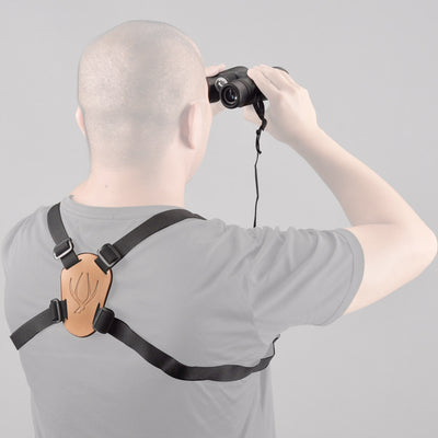 Deluxe 4 Way Adjustable Deluxe Binocular Strap Black-binocular Harness Telescope