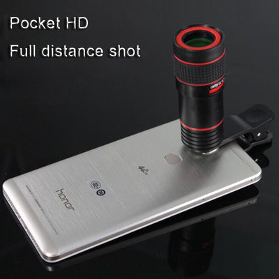 Universal 8X Optical Zoom Telescope Camera Lens Clip Mobile Phone Telescope Binoculars For iPhone6 Samsung HTC Huawei Xiaomi