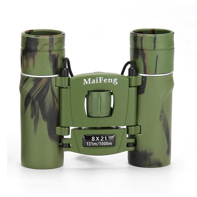 New hunting 22X25 Compact All-optical BAK4 Binoculars Telescope Folding Telescopes with green film - Sarahs Collection
