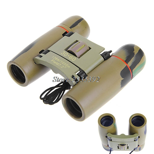Day Night Vision 30 x 60 Zoom Outdoor Travel Folding Binoculars Telescope+Case