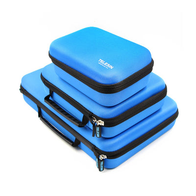 TELESIN Storage Carry Case Protective EVA Box for GoPro Hero 6 5 4 3  2, SJ4000 SJ5000 Xiaomi YI 4K Accessories Camera Hand Bag