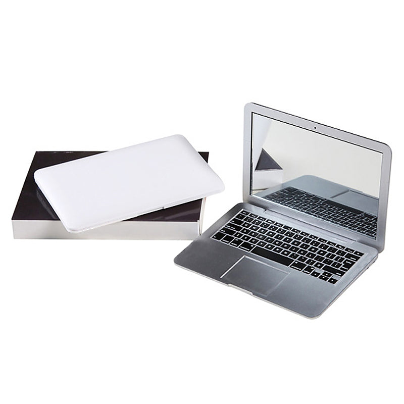 Portable Mini Cute Pocket Laptop Style Clear Glass Women Cosmetic Beauty Mirrors Fashion Notebook Form 2 Colors Optional