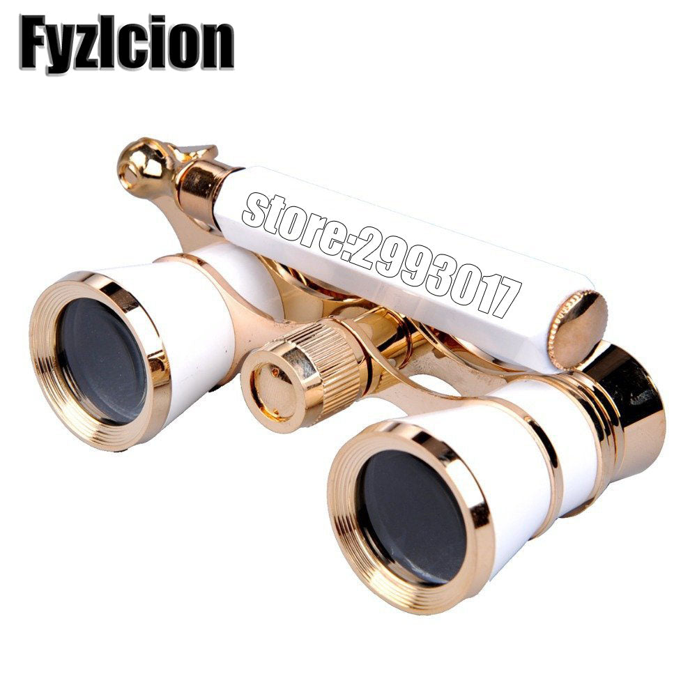 Fyzlcion 3X25 Binocular Telescope Opera Glasses Coated Theater/Opera Glass Lady Glass Handle Telescopio