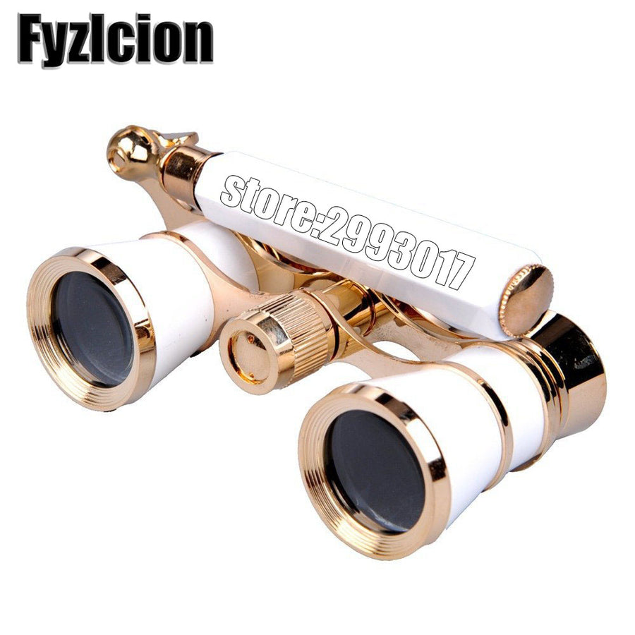 Fyzlcion 3X25 Binocular Telescope Opera Glasses Coated Theater/Opera Glass Lady Glass Handle Telescopio