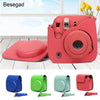 Besegad PU Leather Carrying Storage Shoulder Bag Case Cover Skin Shell Pouch for Polaroid Fujifilm Instax Mini 9 Instant Camera