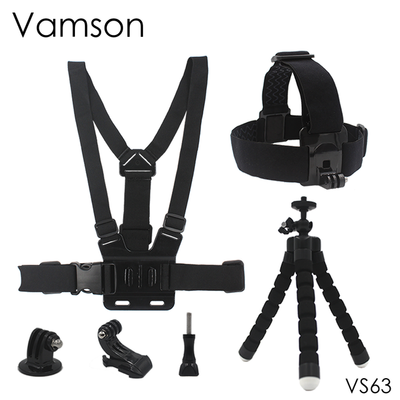 Octopus Tripod Mini Monopod Chest Strap Belt Head Strap Mount For Gopro Hero 5 4 3+ Xiaomi Yi 4K SJ4000 Action Camera VS63