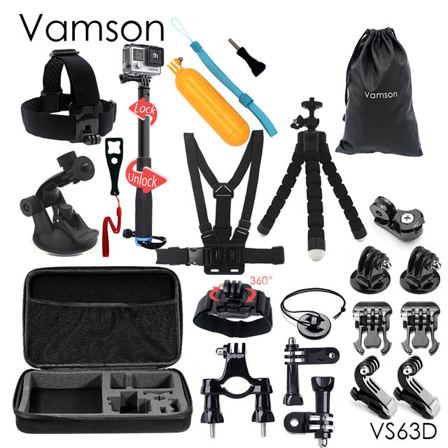 Octopus Tripod Mini Monopod Chest Strap Belt Head Strap Mount For Gopro Hero 5 4 3+ Xiaomi Yi 4K SJ4000 Action Camera VS63
