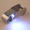 45x21mm Jewelers Eye Loupe Magnifier Magnifying Glass Rotate With LED Light  Worldwide Store