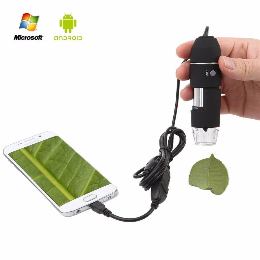 Portable 500x 800x 1000x USB Digital Microscope Camera Magnification Endoscope OTG with Stand for Samsung Android Mobile Windows