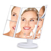 Ovonni Vanity Makeup Mirror 22 LED Lighted Touch Screen 1X/2X/3X/10X Magnification Foldable Adjustable Maquiagem LED Mirror