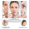 Ovonni Vanity Makeup Mirror 22 LED Lighted Touch Screen 1X/2X/3X/10X Magnification Foldable Adjustable Maquiagem LED Mirror