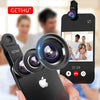 Fish Eye Phone Camera Lens Cell Phone Smartphone Fisheye Lenses Angel Macro Zoom Mobile Phones Lens Telescop For iPhone 5 6 7 8