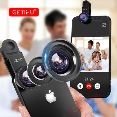 Fish Eye Phone Camera Lens Cell Phone Smartphone Fisheye Lenses Angel Macro Zoom Mobile Phones Lens Telescop For iPhone 5 6 7 8