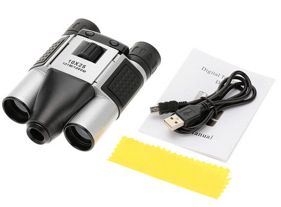 1.3MP CMOS Sensor 10X25 Binoculars Digital Camera 101m/1000m USB Telescope for Tourism Hunting Photo DVR Video Recording TF