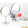 Portable Women Beauty Makeup Mirror Normal and Magnifying Double-sided Mirror