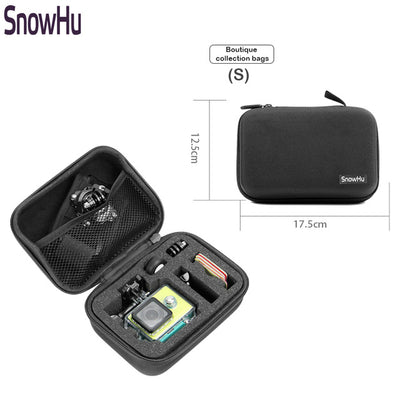 SnowHu for Gopro Accessories Small Storage Camera Bag Cover Box Protective Case For Go pro Hero 5 4 3+for Sj4000 Bags Box GP83
