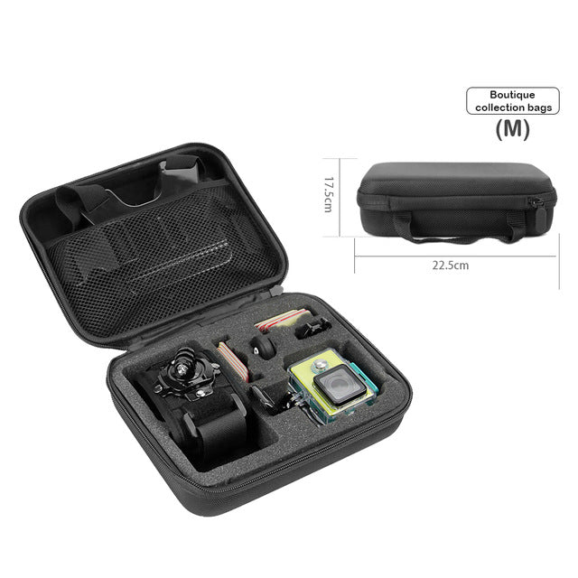 SnowHu for Gopro Accessories Small Storage Camera Bag Cover Box Protective Case For Go pro Hero 5 4 3+for Sj4000 Bags Box GP83