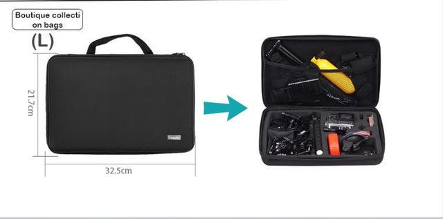 SnowHu for Gopro Accessories Small Storage Camera Bag Cover Box Protective Case For Go pro Hero 5 4 3+for Sj4000 Bags Box GP83