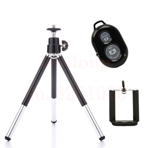 FGHGF Bluetooth Remote Tripod Bracket For iPhone Mini Portable Mount Monopod Extendable Camera Stand Universal Phone Tripods