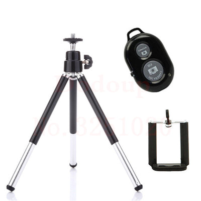 FGHGF Bluetooth Remote Tripod Bracket For iPhone Mini Portable Mount Monopod Extendable Camera Stand Universal Phone Tripods
