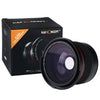 K&F CONCEPT 52mm 0.35x Fisheye Lens Wide Angle Macro Panoramic Lenses For Canon 600d 550d Nikon D3300 Penta Sony SLR DSLR Camera