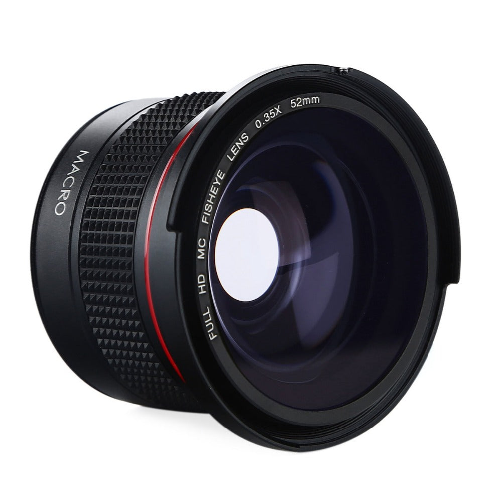 K&F CONCEPT 52mm 0.35x Fisheye Lens Wide Angle Macro Panoramic Lenses For Canon 600d 550d Nikon D3300 Penta Sony SLR DSLR Camera