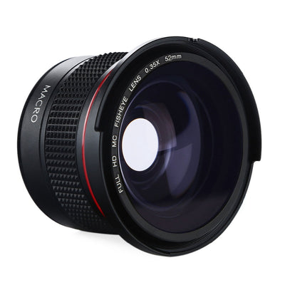 K&F CONCEPT 52mm 0.35x Fisheye Lens Wide Angle Macro Panoramic Lenses For Canon 600d 550d Nikon D3300 Penta Sony SLR DSLR Camera
