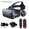 VR Headset Shinecon 6.0 Pro Stereo Virtual Reality Smartphone 3D Glasses Google BOX VR Headset with Controller for Android