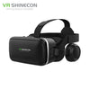 VR Headset Shinecon 6.0 Pro Stereo Virtual Reality Smartphone 3D Glasses Google BOX VR Headset with Controller for Android