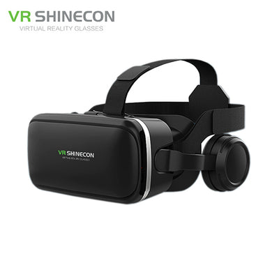 VR Headset Shinecon 6.0 Pro Stereo Virtual Reality Smartphone 3D Glasses Google BOX VR Headset with Controller for Android
